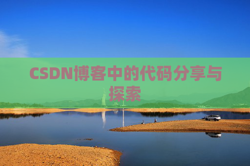 CSDN博客中的代码分享与探索 CSDN博客中的代码分享与探索